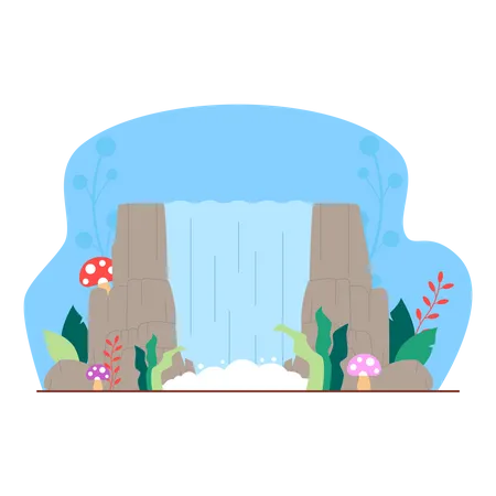 Waterfall  Illustration