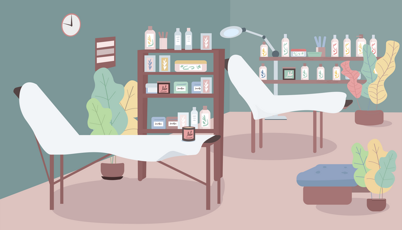 Waxing salon  イラスト