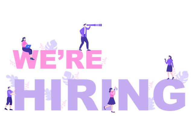 We Are Hiring  Illustration