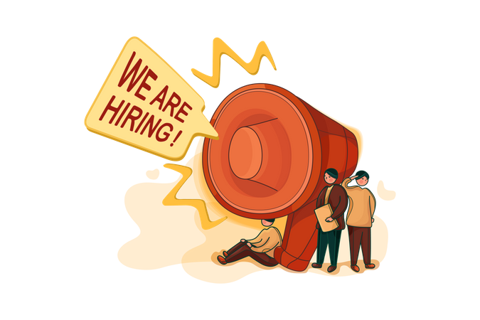 We Are Hiring  Illustration