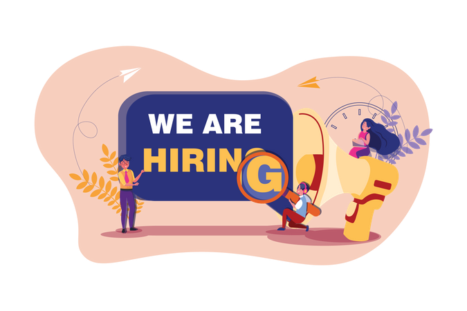 We Are Hiring  Illustration