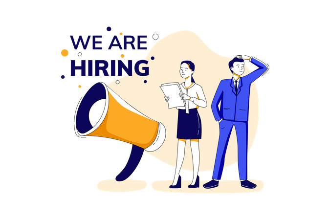 We Are Hiring  Illustration