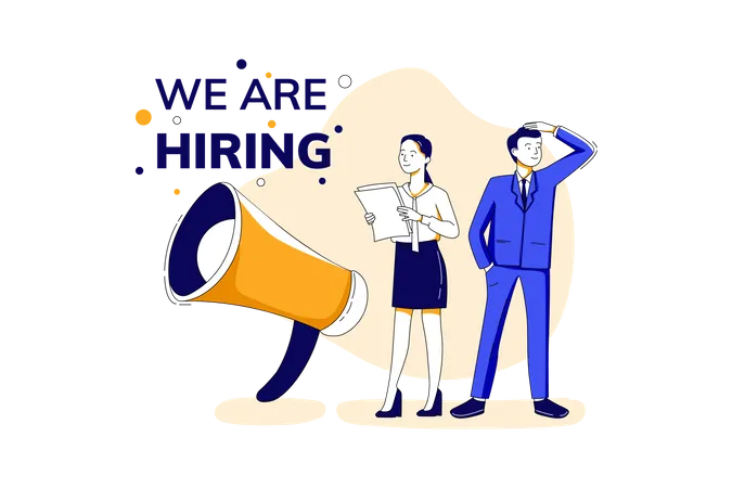 We Are Hiring  Illustration