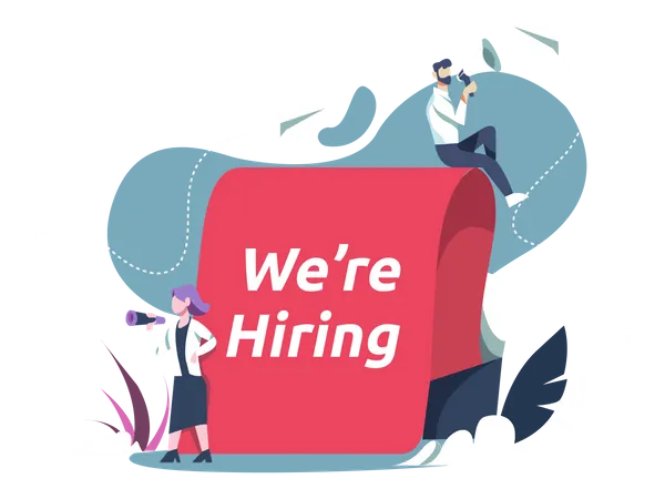 We are hiring  Illustration