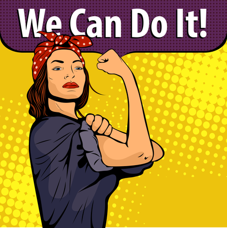 We Can Do It poster  Illustration