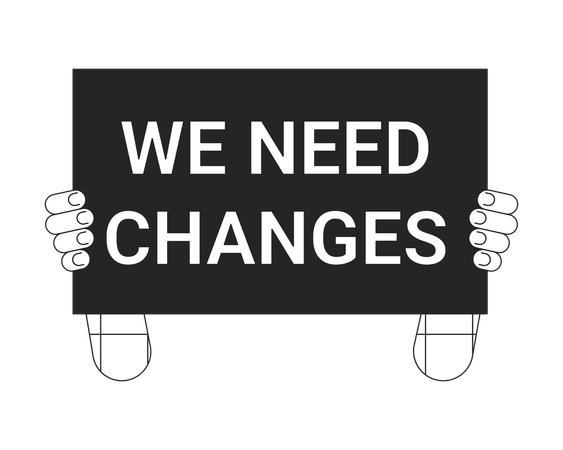 We Need changes  Illustration