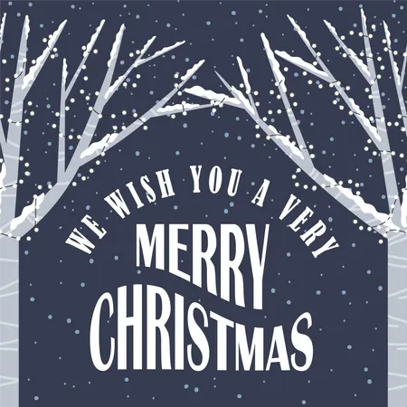 We Wish You Very Merry Christmas  Illustration
