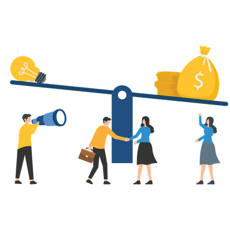 Wealth Scale  Illustration