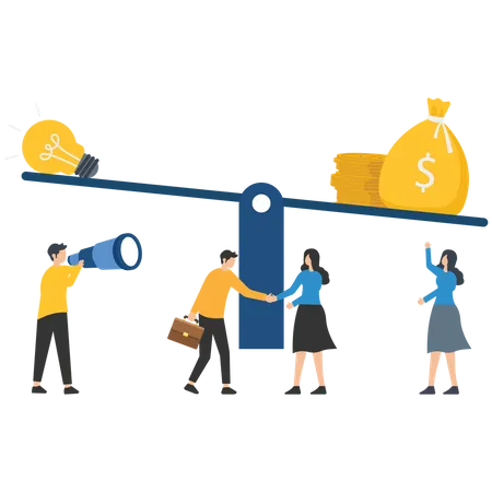 Wealth Scale  Illustration