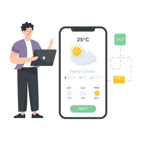 Weather App  Illustration