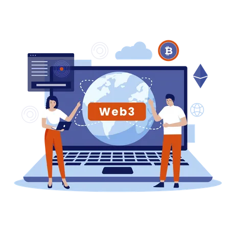 Web 3.0  Illustration