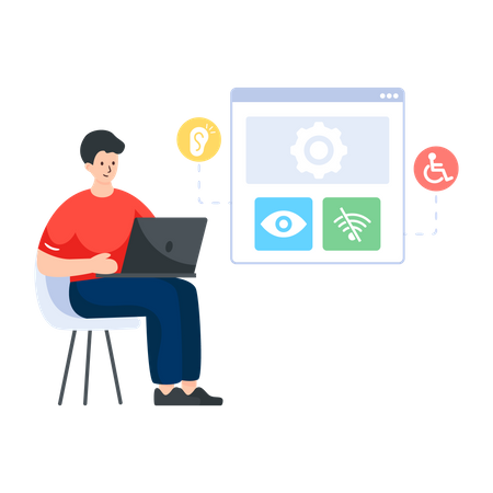Web Accessibility  Illustration