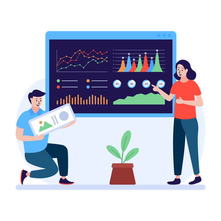 Web admin panel  Illustration