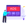 web advertisements illustration