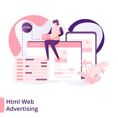 Web advertising Illustration