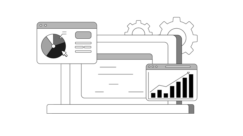 Web-Analyse  Illustration