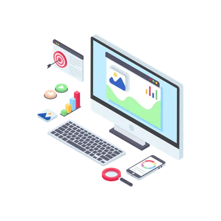 Web Analytics  Illustration