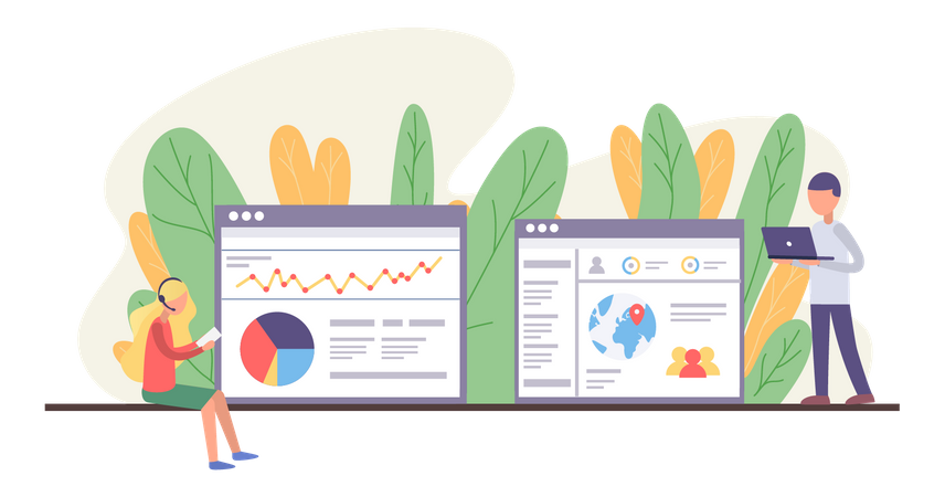 Web Analytics  Illustration