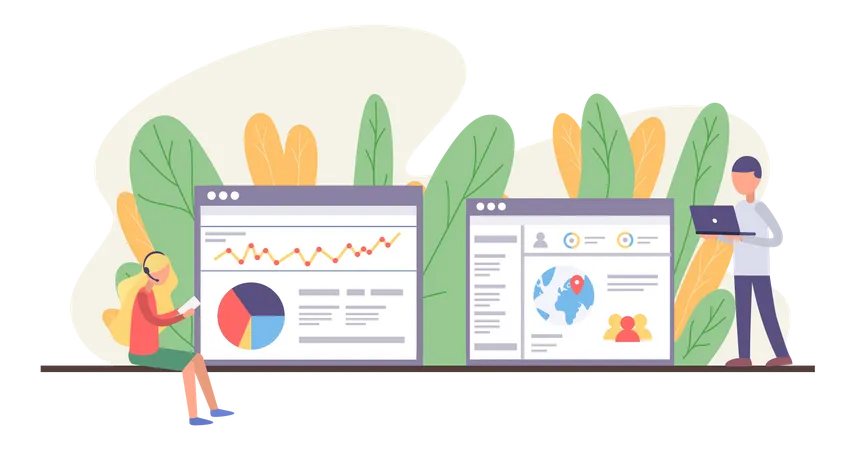 Web Analytics  Illustration