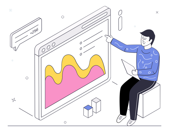 Web Analytics  Illustration