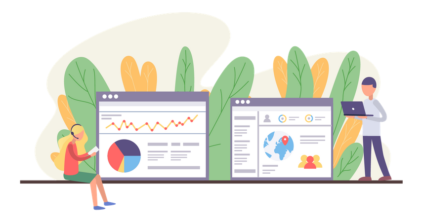 Web Analytics  イラスト