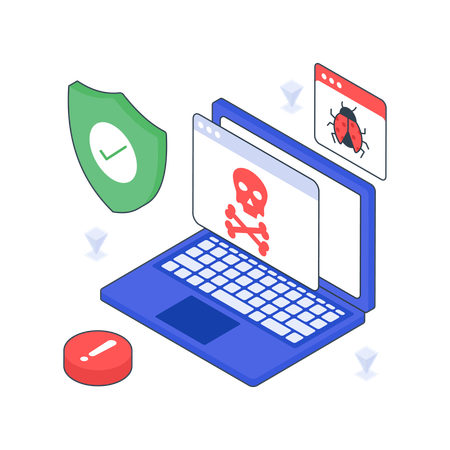 Web-Antivirus  Illustration