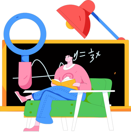 Web Based Education  Illustration
