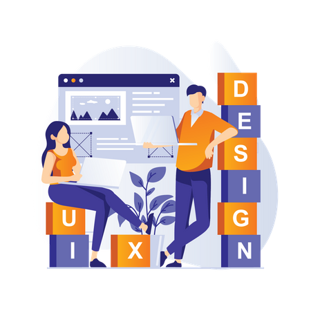 Web-UI UX  Illustration