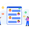 illustrations for web chat