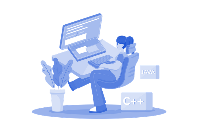 Web coding  Illustration