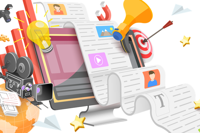 Web-Content-Strategie  Illustration