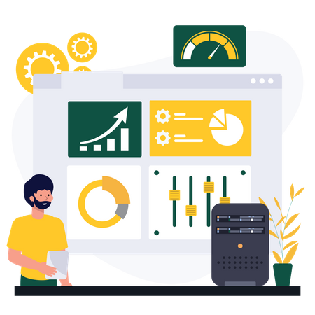 Web Dashboard  Illustration