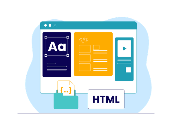 Web design e desenvolvimento web  Ilustração