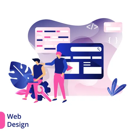 Web Design  Illustration