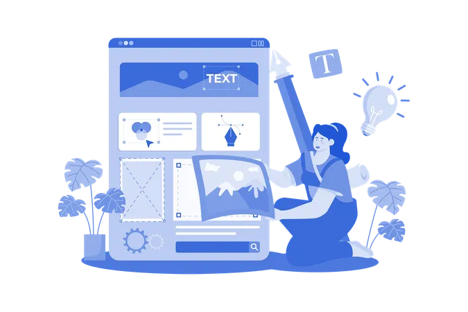 Web Designer  Illustration