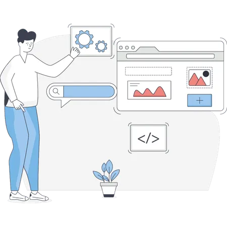 웹디자이너 웹디자인을 하다  일러스트레이션