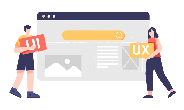 Web Designers UI UX Have To Consider Both Aesthetics And Ease Of Use That Will Confuse Users Vector Cartoon Illustration Flat Design Illustration