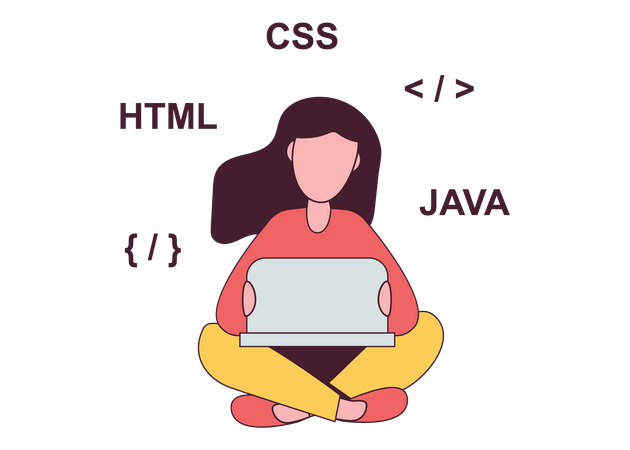 Web developer Illustration
