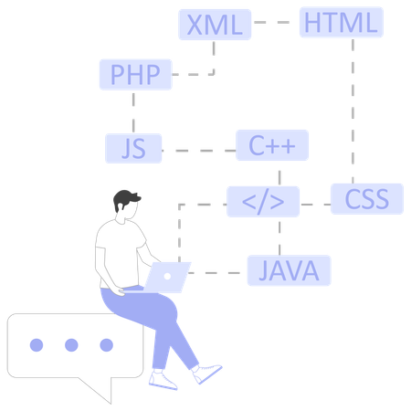 Web developer  Illustration