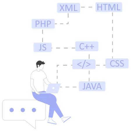 Web developer  Illustration