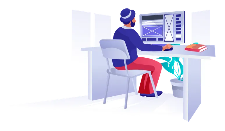 Web developer  Illustration