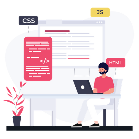 Web developer  Illustration