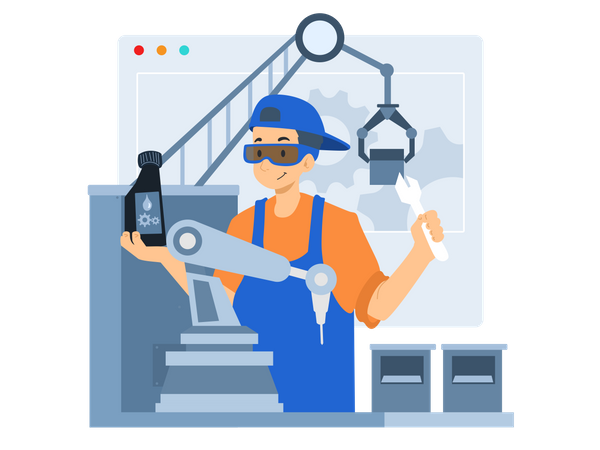 Web Developer Repairing System  Illustration