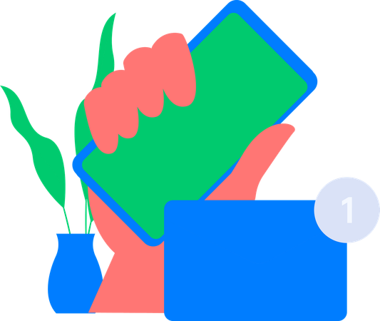 Web developer working on project  Illustration