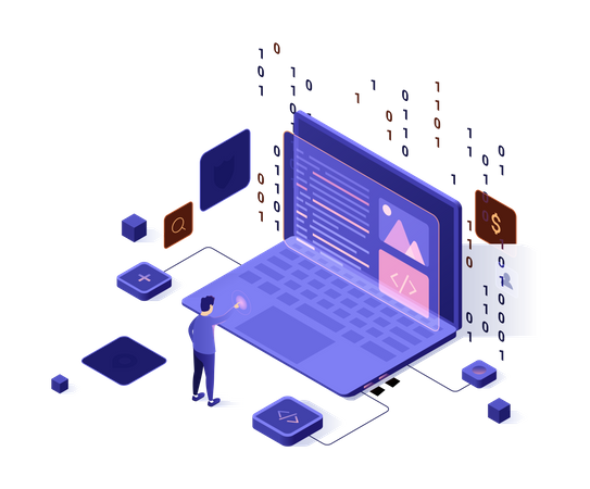 Web development  イラスト