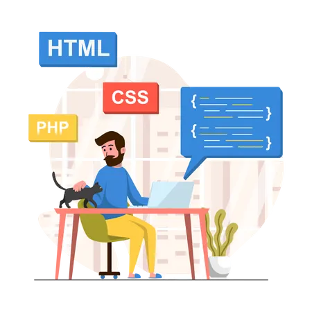 Web development Illustration