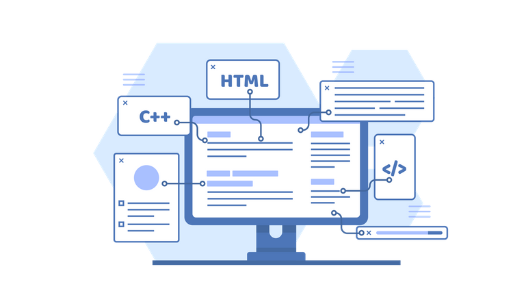 Web development Illustration