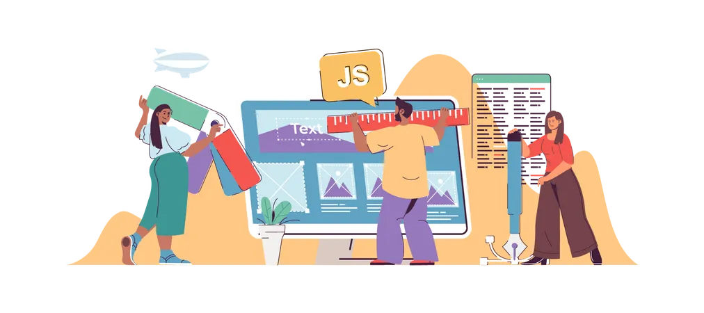Web development  Illustration
