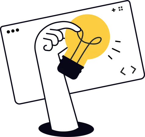 Web Development idea  Illustration
