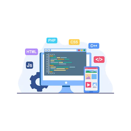 Web Development  Illustration